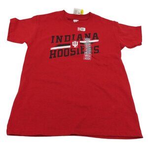 NCAA Indiana Hoosiers Youth M Red Logo T-Shirt Short Sleeve Tee Collegiate